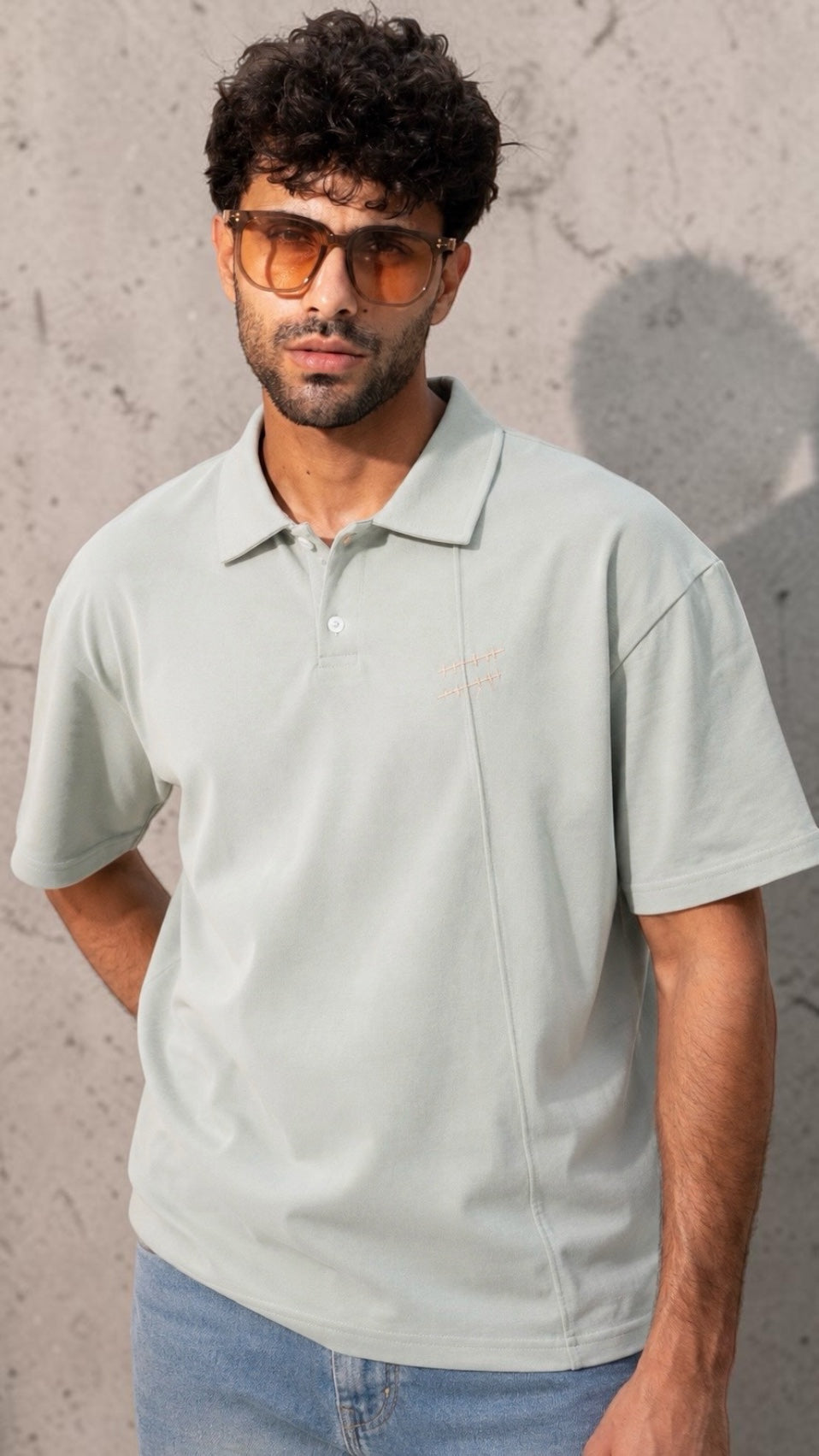 The Hand-Stitched Polo - Mint