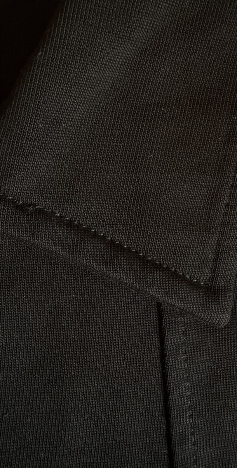 The Hand-Stitched Polo - Black material detail 2